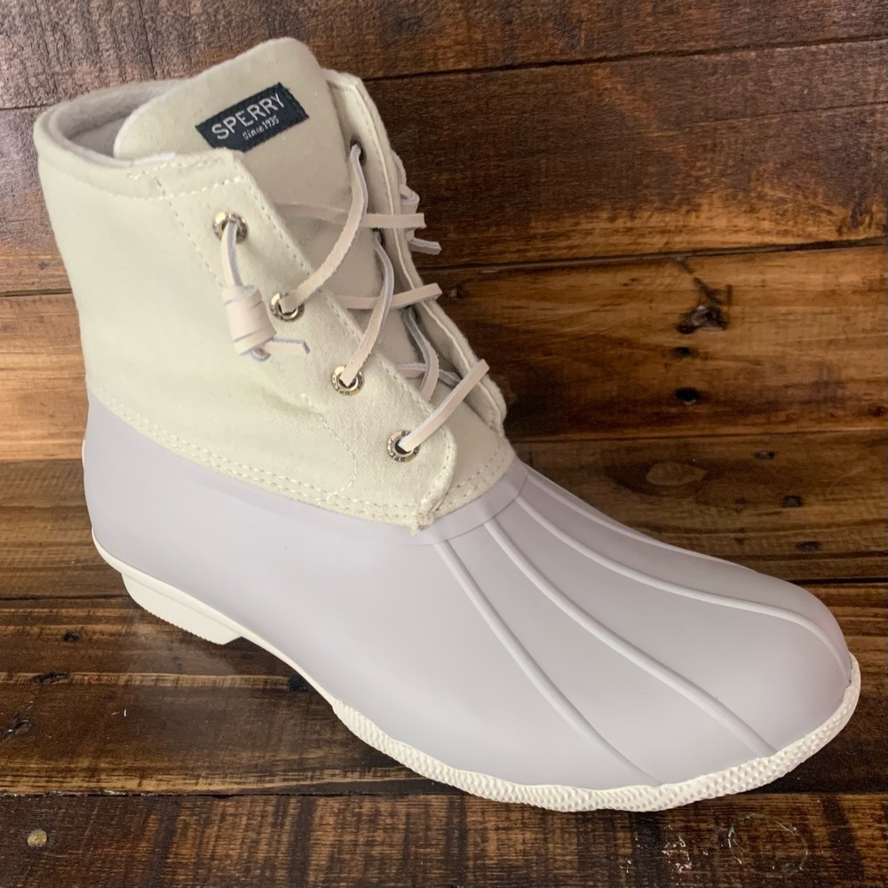 Sperry Saltwater Ivory Wool New in the Box